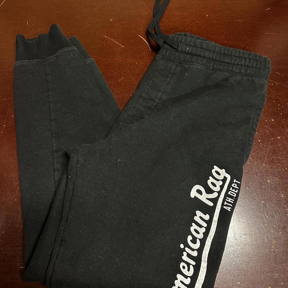 American rag black men’s cotton joggers, XL